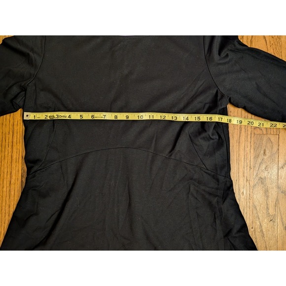 Seraphine Maternity Black Dress Boatneck Ponti Dress Size 12, 3/4 sleeve, NWT - Picture 4 of 12